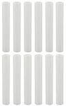 Creative Hobbies Set of 12, 6 Inch Tall White Plastic Candle Covers Sleeves Chandelier Socket Covers ~Candelabra Base