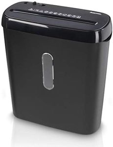 Hama Document Shredder Retractable Paper Shredder Professional Home Office (Strip Cut, Shredder, Electric, 6 Sheets Paper, Shredder, 8 Litre Waste Paper Bin, Security Level 2 DSGVO)