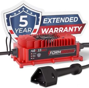 FORM 48 Volt Golf Cart Battery Charger for EZGO RXV & TXT Golf Carts - 48V 15AMP Lead Acid Battery Charger