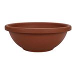 Akro-Mils GAB18000E35 Garden Bowl with Removable Drain Plugs, Clay Color, 18-Inch