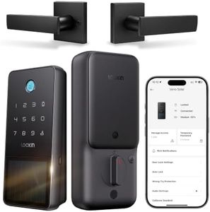 Lockin Veno Solar Fingerprint Smart Lock, with Handle, Runs on Sunlight