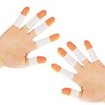 Pacificdeals Multicolor (145 Pcs) Reusable Natural Latex Rubber Safety Finger Cots Gloves | Fingertip Protective Anti Static & Anti Slip For Medical use