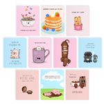 Funny Greeting Card Boxed Set, Anniversary Card Birthday for Her Him/Husband Boyfriend/Girlfriend Wife/Sarcastic Greeting Card (10 CARDS - Boxed Set of 10 Assorted Cards - Cute/Funny)