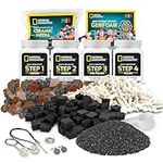 National Geographic Rock Polisher Tumbler Kit - 4 Stage Rock Tumbler Grit, Polish, Ceramic Pellets, GemFoam Polishing Foam, 1.36 KG Madagascar Rocks