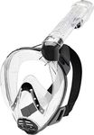 Cressi Baron Full Face Masks, Clear/Black, S/M