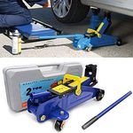 ZanGe 2 Ton Hydraulic Trolley Jack Car Wheel Jack Heavy Duty 2000KGS (4,000 pounds) with Super Rocket Lift Floor Car Caravan Van 4x4 With Storage Case