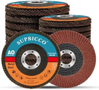 SUPBICCO 20 Pack 40 Grit Flap Discs 4 1/2 for Angle Grinder, Type 29 Abrasives Sanding Flapper Disc, Aluminum Oxide Grinding Wheel