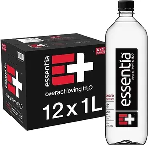 Essentia Water Bottled, Ionized Alkaline Water:99.9% Pure, Infused With Electrolytes, 9.5 pH Or Higher With A Clean, Smooth Taste, 1 Litre (Pack of 12)