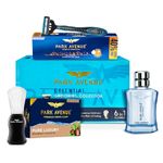 Park Avenue Essential Grooming Collection 7 in-1 Combo Grooming Kit for Men | Gift Set for Men | Shaving Kit for Men | Shaving Foam | After Shave | Gift Hamper for Men, Husband, Boyfriend | Free Travel Pouch Inside