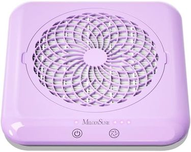 MelodySusie Nail Dust Collector,SproF Professional 4500 RPM Nail Vacuum Fan Vent Dust Collector with 3 Suction,Touch Control,Powerful Suction Nail Tech Tools Manicure Accessories for Nail Salon,Home