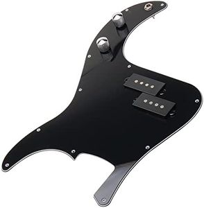 Prewired Loaded Pickguard For Fender Precison P Bass Guitar Part Black