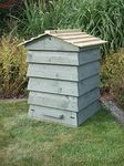Treated Timber Heavy Duty Garden Composter - painted Willow