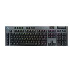 Logitech G915 X Lightspeed Low-Profile Wireless Gaming Keyboard, Double-Shot PBT Keycaps, Fully Programmable Keys, RGB Backlighting, Sleek Aluminum Finishing, GL Red Linear Switches - PC/Mac