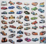 Childrens Car Stickers Toy Car Toy Vehicles Racing Racecar Decal for Kids Present Cute Race Car Graphics for Toddlers Teens Gift