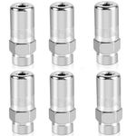 Paifeancodill Grease Gun Couplers, 6 Pcs Grease Gun Connector Nozzle Tips Replacement Grease Nipples Ends Fittings High Pressure Grease Gun Nozzle Tip Replacement 1/8" NPT Threaded Grease Gun Fittings