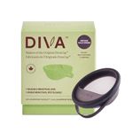 DIVA Disc - Comfortable, Reusable Menstrual Disc with Leakproof Shield - Period Disc for Up to 12 Hours of Continuous Wear - 100% Medical Grade Silicone - Holds 7 Tampons of Flow - One Size Fits Most