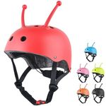 Kids Helmet for 3-8 Years Boys Girls, Toddler Bike Helmet Micro Scooter Helmet Kids Cycling Helmets Skateboard Helmet Child Multi-Sport Adjustable Helmet (Red)