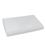 BebePio Duraron Cooling Mattress Topper Pad – Q-max 0.4 Chilling Effect Summer Blanket for Hot Sleepers & Babies – Quick Dry, Breathable, Cool Bed Throw (White, Grey), Mini