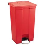 Rubbermaid Commercial Products Step-On Container Mobile 87 Litre Red FG614600RED