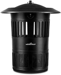 MOSKITRAP Indoor Mosquito Trap (GM918) | Chemical-Free, Silent & Odorless Mosquito Killer with 360° Suction, Covers Up to 1000 sq ft | Includes 2 UV Bulbs (7W Each)