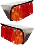 Allpartssource Tail Light Rear Back Lamp Indicator Lights Assembly Set for Mahindra Tractors and Others as per Measurement (Red/Amber)