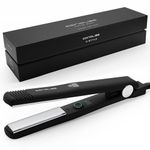 Corioliss C Style | Hair Straighteners for Women | Titanium Plate for Fine Hair | Professional Iron with Temperature Control (Black)