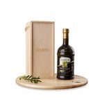 Colavita Extra Virgin Olive Oil (1L) | MATURE ITALIAN (less than 12 months old) | Cold Pressed Oil from Italian grown Olives |for Cooking, Dips and Marinades | Timeless Bottle Pack With Gift Box