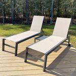 PURPLE LEAF Patio Chaise Lounge Set