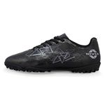 Nivia Carbonite 7.0 Football Turf Shoes for Men, Precision-Fit PVC Synthetic Upper, Turf-Specific Rubber Sole, Die Cut Lightweight EVA Insole,Ideal for Artificial Turf Surfaces, Black, UK10