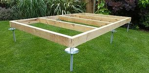 SHED BASE SYSTEM- Wood QUICK JACK FOR SOFT SURFACES- BASE SUITABLE FOR- 8ftx7ft - 8ftx8ft - 10ftx6ft - 8ftx10ft - KIT 3