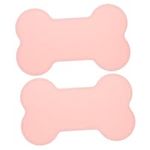 Toddmomy 2pcs Pet Placemat Silicone