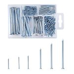 Nails Assortment Hardware Furniture Nails Set for Repair DIY Hanging Pictures Wood Home Construction, 240 Pcs