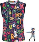 HolyElks Youth Padded Protective Shirt, Chest Rib Protector Heart Guard Sternum Shirt for Baseball Football Paintball (Yellow, Youth-S)