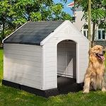PUKAMI Durable Plastic Dog House wi