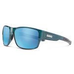 Suncloud Range Polarized Sunglasses – 100% UV Protection – Comfortable Fit, Trendy Design – for Men & Women – Crystal Marine + Polarized Aqua Mirror Lenses