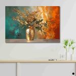 SAF paintings Unframed Rolled Art Print||Abstract Flower Canvas Wall Art Print for Home Décor And Office||Unframed canvas Painting For Wall decor||Home wall and Office Interior CR-144