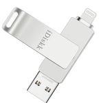 Apple Certified iDiskk 128GB iPhone Photo Stick iPhone Flash Drive Phone USB Storage for Photos Videos Contacts iPhone USB Flash Drive Photo Vault iPhone iPad iPhone Photo Storage