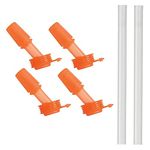 CAMELBAK Eddy+ Kids Bottle replacement Bite Valves and straw multipack - ORANGE 4 pack