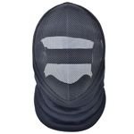 FEFOSAEP Fencing Mask - Coach Fencing Helmet 350N - CE Certified Fencing Protective Gear with Removable Lining (Black, Large)