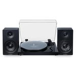 Fluance RT81+ Elite HiFi Vinyl Turntable (Piano Black) and Ai41 Powered Bookshelf Speakers (Black Ash) Bundle: High Fidelity Sound, Integrated Amplifier, Audio Technica Cartridge