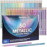 50 Metallic Coloured Pencils for Ad