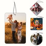 Personalised Air Freshener for Car Personalised Photo Air Fresheners, Custom Car Air Freshener Double-sided Print Custom Air Freshener for Car, Family, Gifts