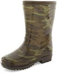 Carter's Unisex-Child Bruce Rain Boot, Olive, 6 Toddler