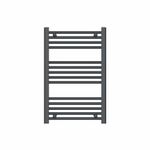 Go Bathrooms Nola Bathroom Towel Rail Heated Bathroom Radiator Wall Mounted Ladder Rail Designer Grey - 770mm x 500mm