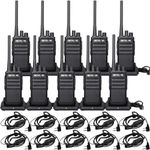 Retevis RT17 Walkie Talkies with Earpieces, 1200 mAh Battery, 2 Way Radios Long Range, Strong and Drop-resistant,FRS Two Way Radio for Warehouse, Hotel, School, Church (10 Pack)