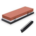 Sharpening Stone, DDF IohEF Whetstone grit 1000/6000, Professional 2-in-1 Double-Sided Knife Sharpener with Non-Slip Silicone Base and Angle Guide