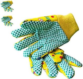 Kids Garden Gloves - PROMEDIX - 3-6 Years Old Children Gardening Gloves, 2- Pair Pack