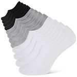 Mens No Show Trainer Socks 6-9/9-12 Invisible Socks for Men Low Cut Cotton Socks Non-Slip Silicone Stripes Mens Trainer Socks (as8, numeric, numeric_6, numeric_9, regular, regular, Mixed color)