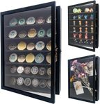 GraduationMall Shadow Box Frame with Removable Shelves,12x16 Black Deep Memory Box Display Case for Military Medals Flowers Keepsake Collectibles