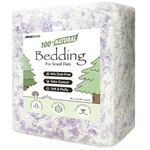JOMIZOO Natural Paper Bedding for Small Pets, 99% Dust-Free, Soft, Fluffy and Absorbent, for Hamsters, Gerbils, Mice, Rats and Guinea Pigs, Violet Lily Mist, 45L